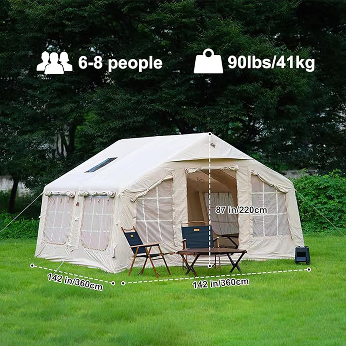 EKEPE CT-13m² Waterproof Inflatable Camping Tent