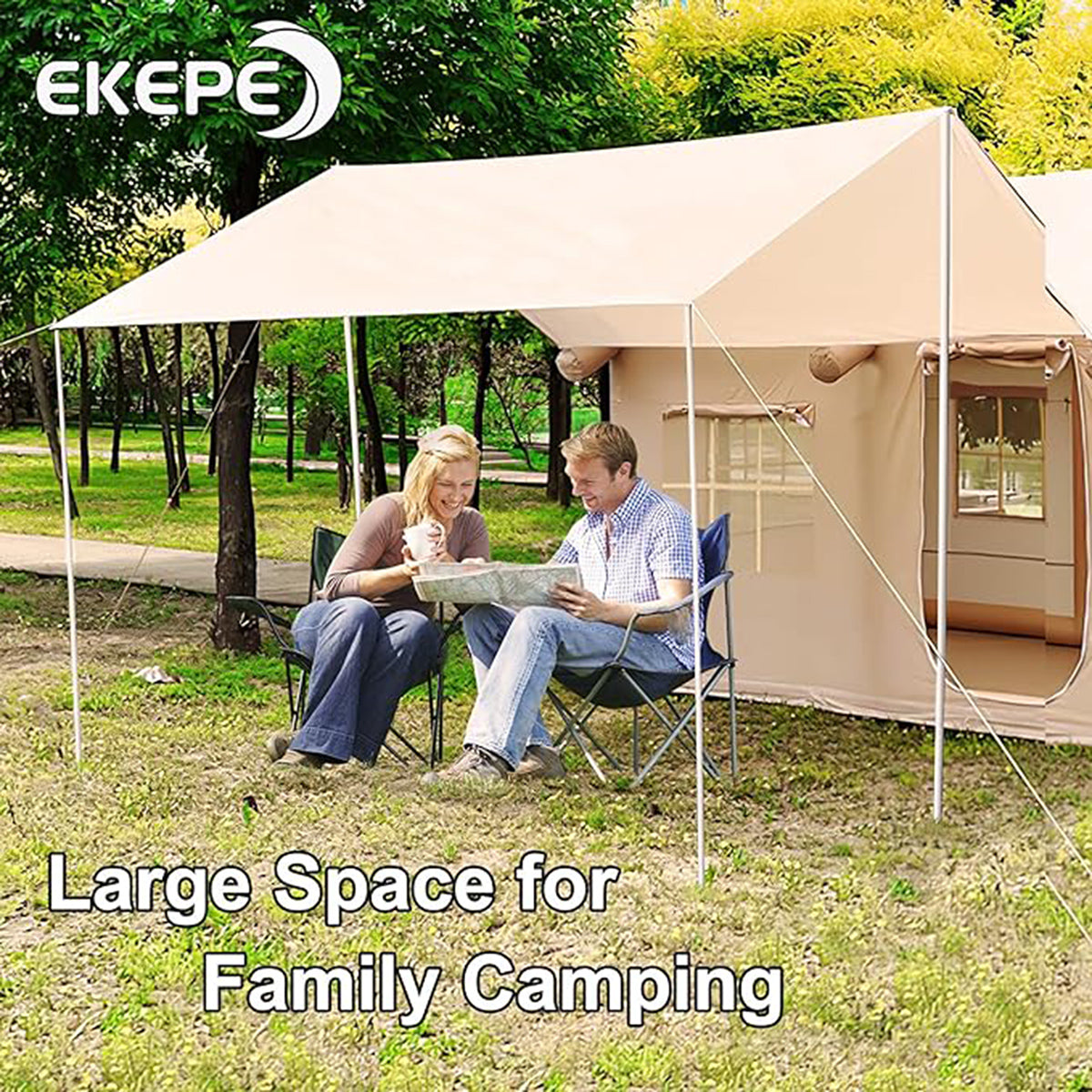 EKEPE CT-8m² Waterproof Inflatable Camping Tent