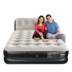 EKEPE Air Mattress with Headboard and Built-in Cordless Pump