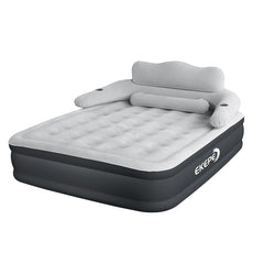 EKEPE Air Mattress with Segmented Headboard and Built-in Cordless Pump