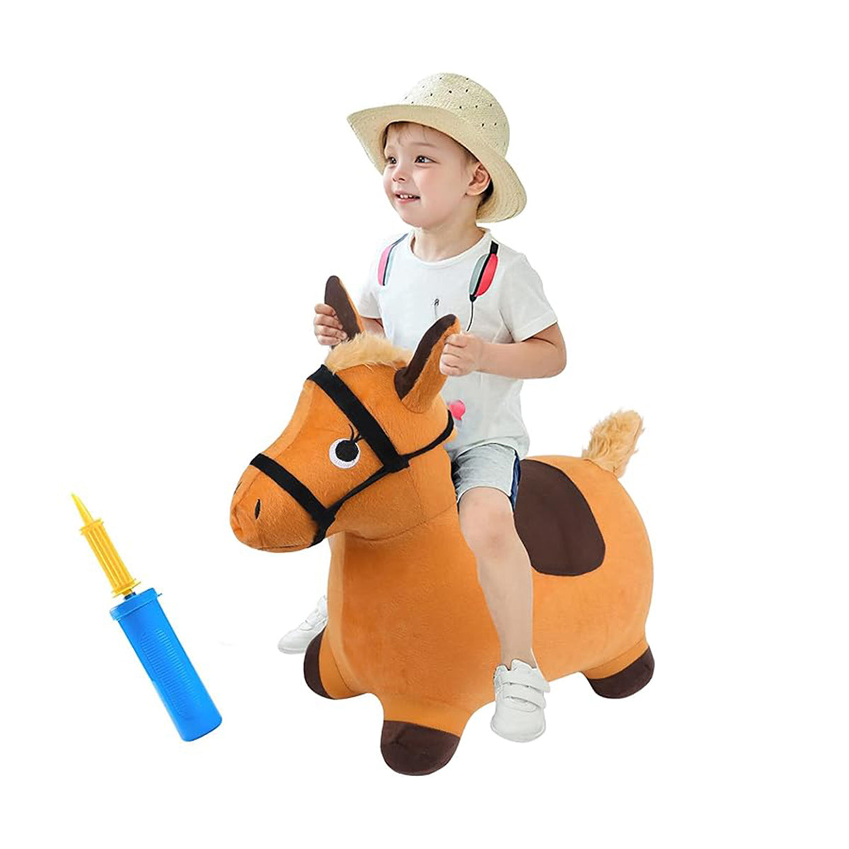 EKEPE Inflatable Bouncy Hopper Cow & Horse