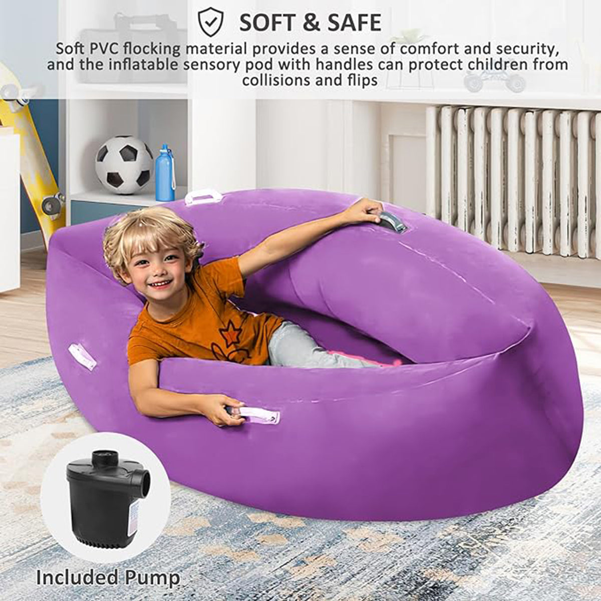 EKEPE Inflatable Sensory Chair for Kids