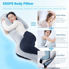 EKEPE Swan Body Pillow With Cover