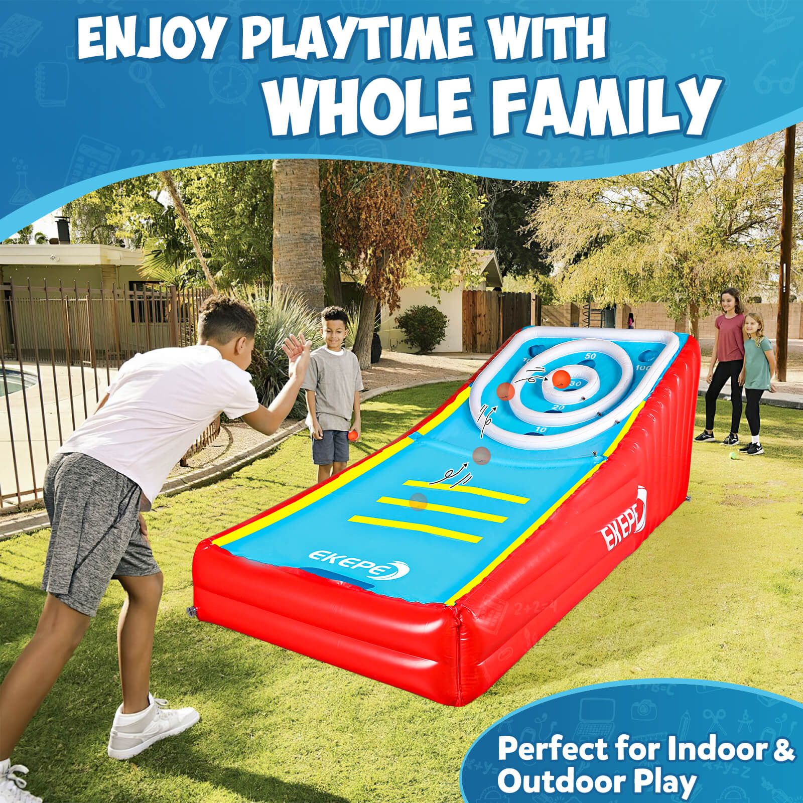 EKEPE Inflatable Score Ball Game