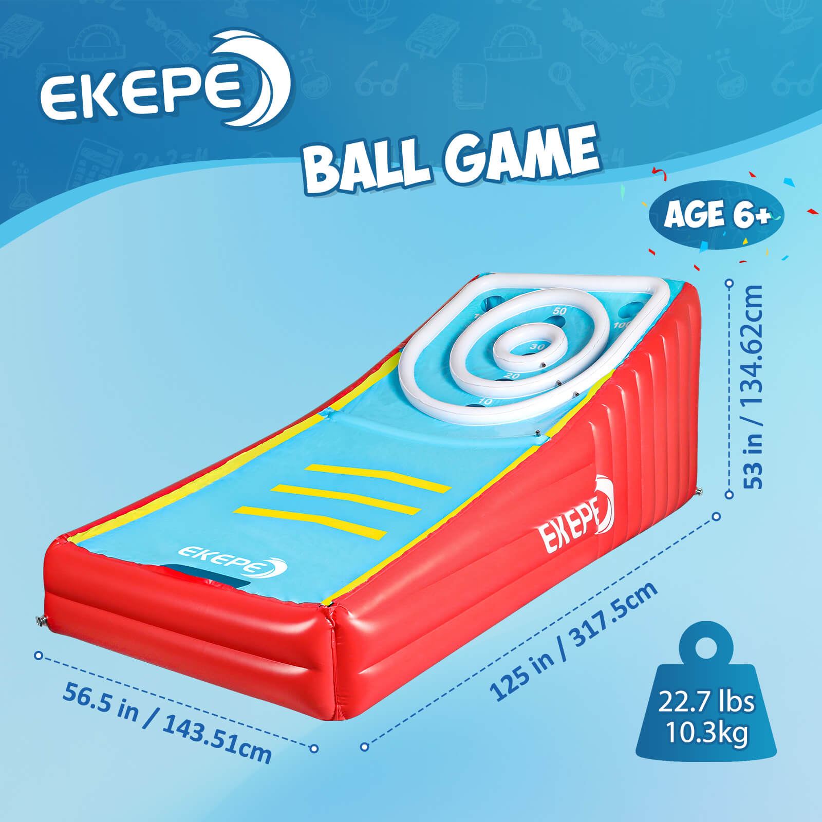 EKEPE Inflatable Score Ball Game