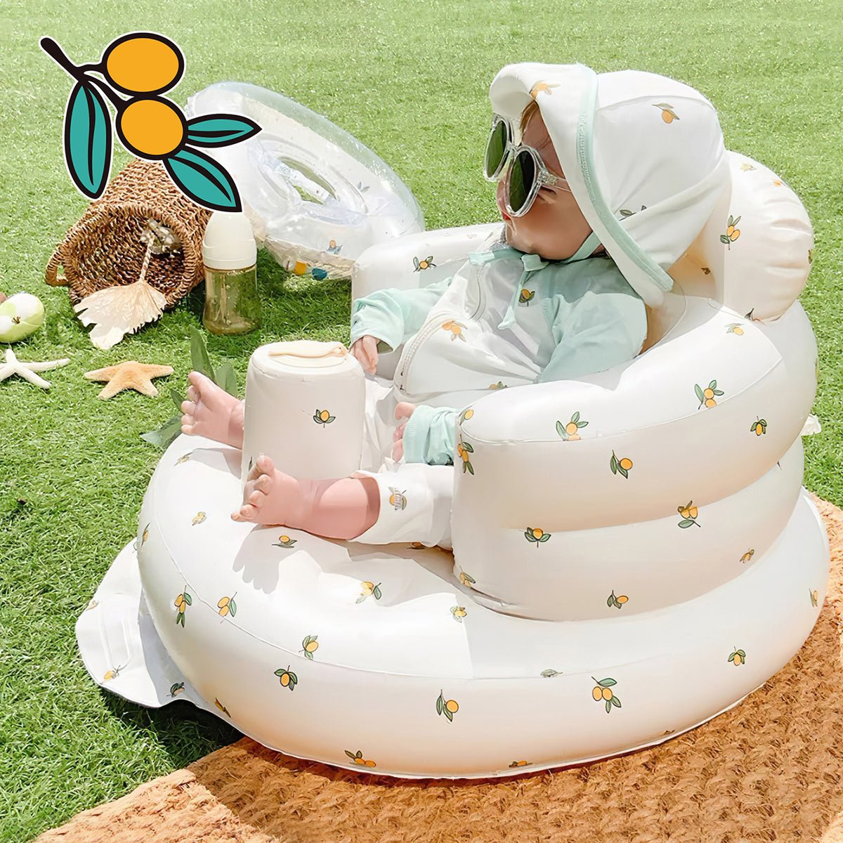 EKEPE Baby Inflatable Seat with Suction Cups for Babies (3-36 Months) - EKEPE