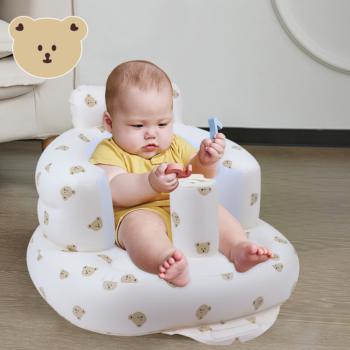 EKEPE Baby Inflatable Seat with Suction Cups for Babies (3-36 Months) - EKEPE