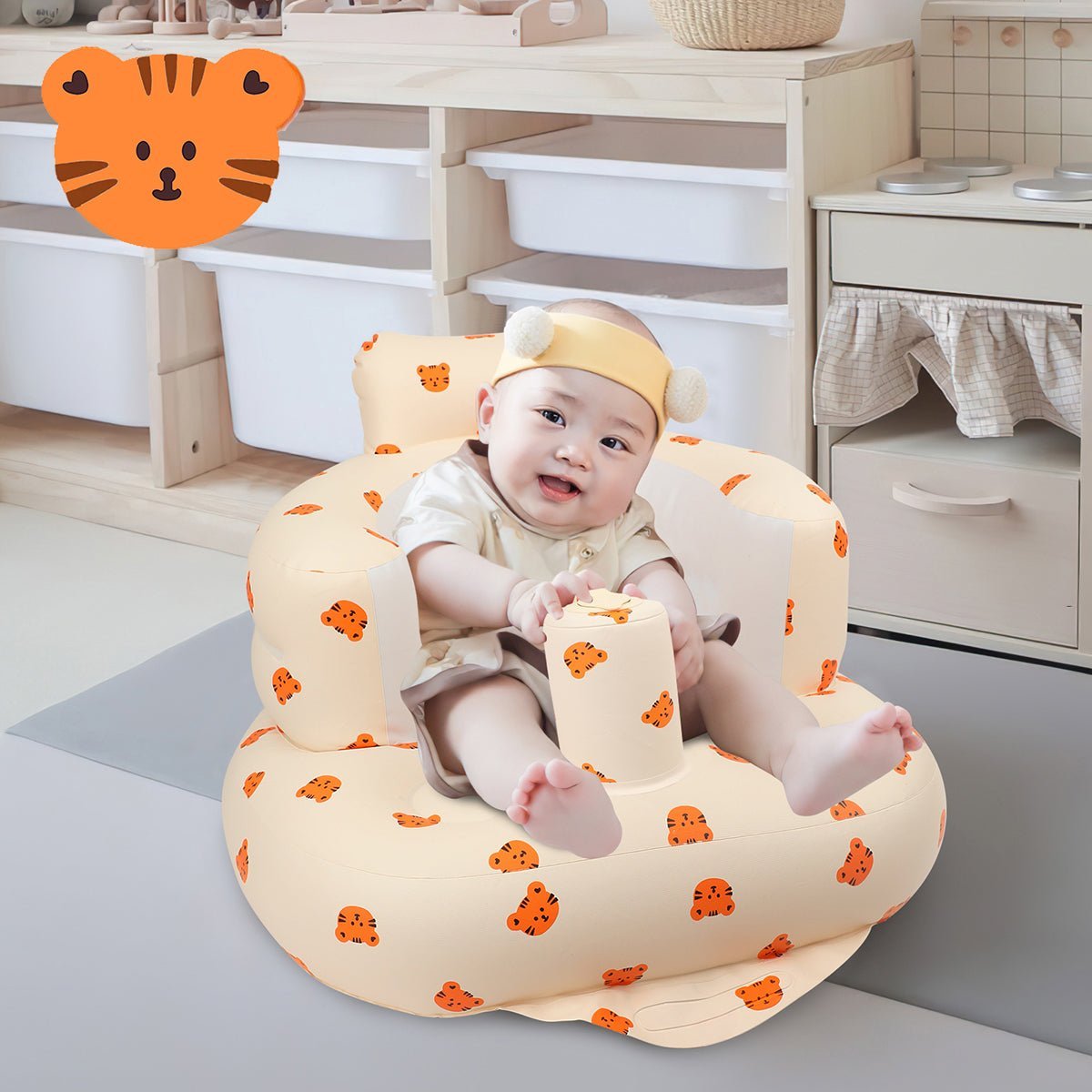 EKEPE Baby Inflatable Seat with Suction Cups for Babies (3-36 Months) - EKEPE