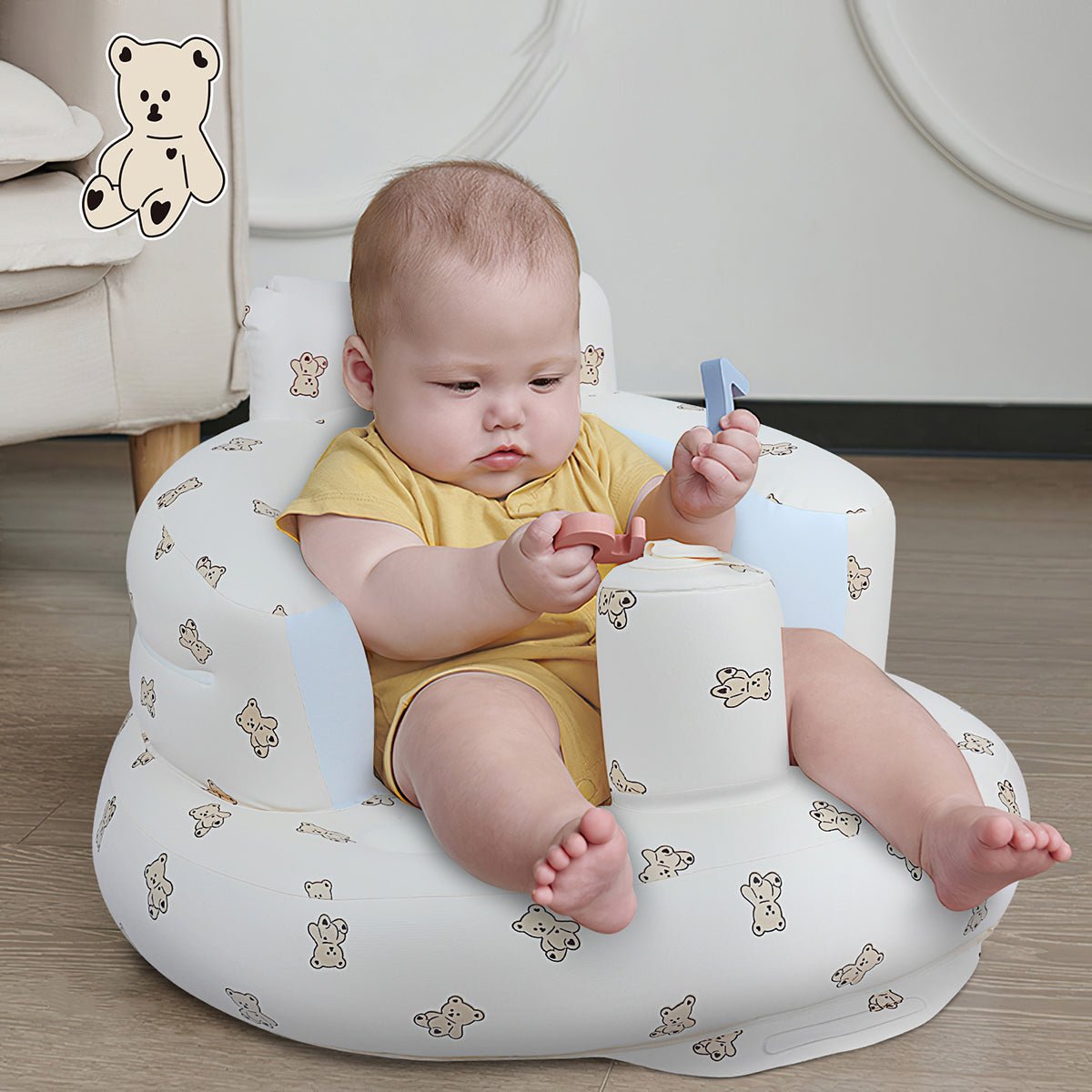 EKEPE Baby Inflatable Seat with Suction Cups for Babies (3-36 Months) - EKEPE