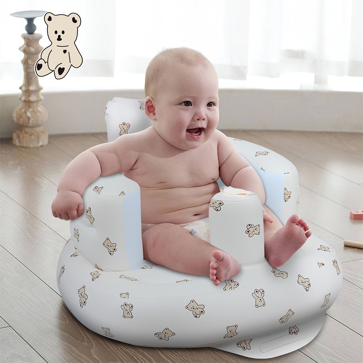 EKEPE Baby Inflatable Seat with Suction Cups for Babies (3-36 Months) - EKEPE