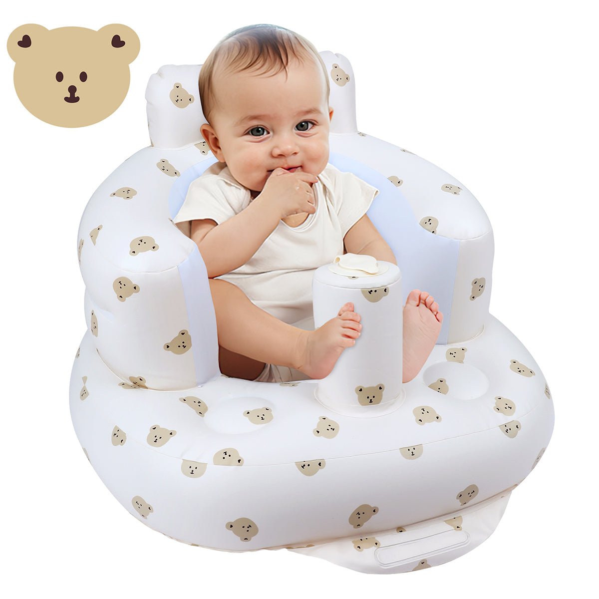 EKEPE Baby Inflatable Seat with Suction Cups for Babies (3-36 Months) - EKEPE