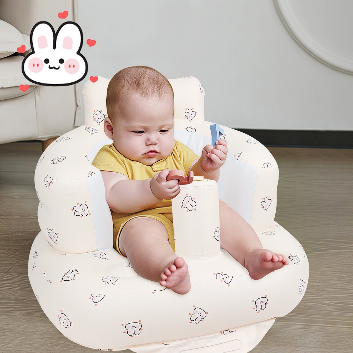 EKEPE Baby Inflatable Seat with Suction Cups for Babies (3-36 Months) - EKEPE