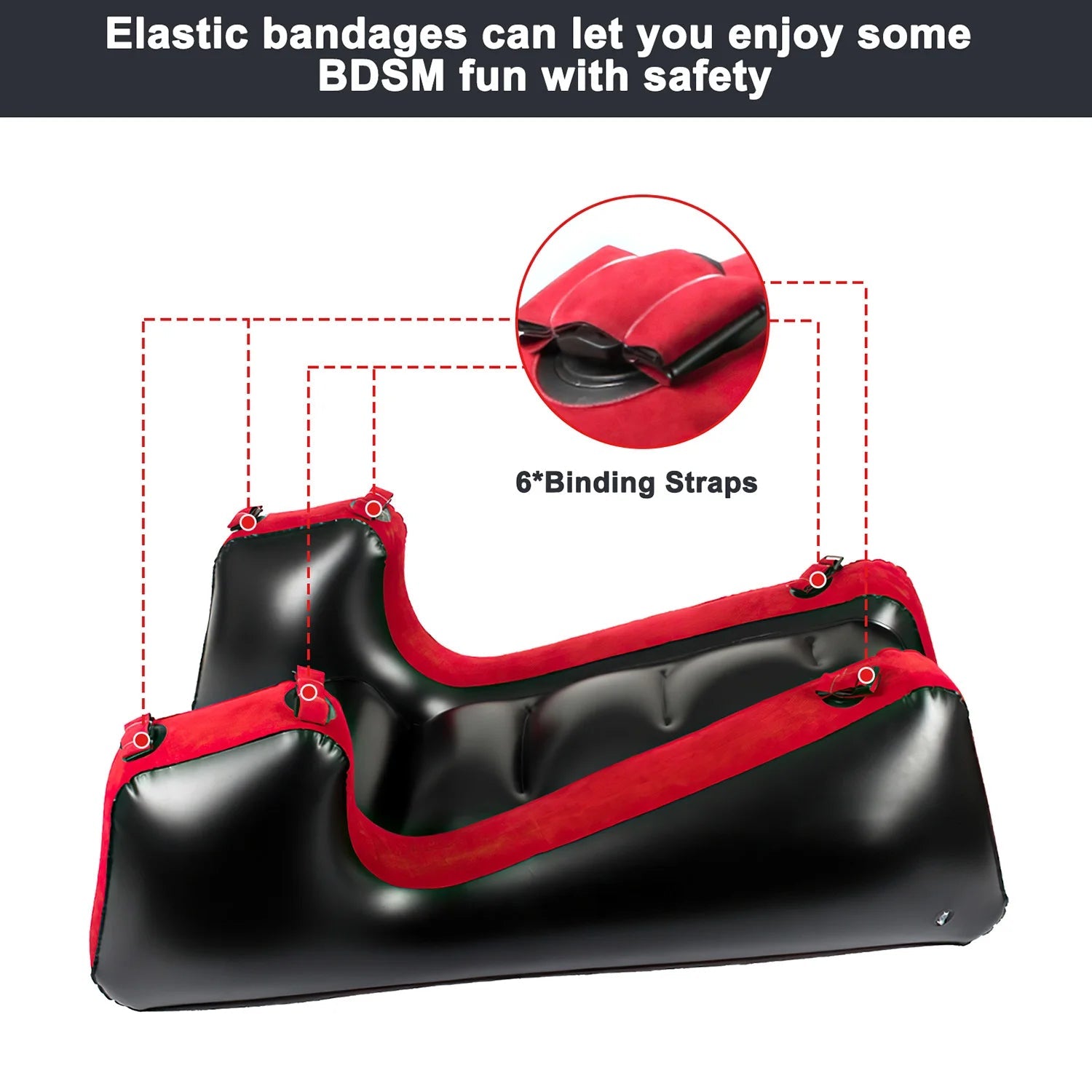 Inflatable Sex Sofa for Adult, PVC Flocked Multifunctional Adult Sex Toys. - EKEPE